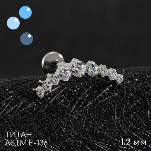 Накрутка Кристальная дорожка 9K 1.2 мм фото 2